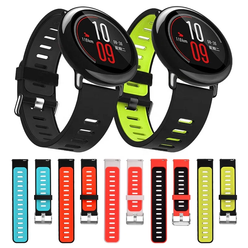 For amazfit Sport Silicone Wrist Strap for Xiaomi Huami Amazfit PACE Smart Watch Replacement Band Smartwatch