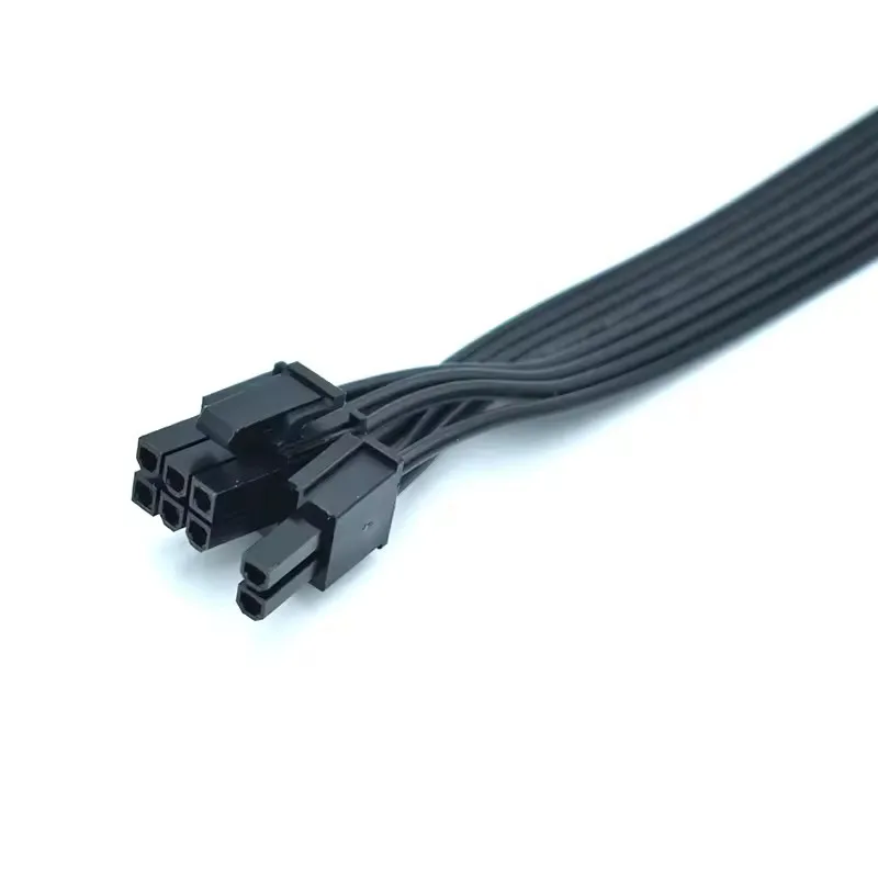 Dual IDE 4 Pin Molex to ATX 8(6+2) Pin Video Card GPU Power Supply Adapter Cable