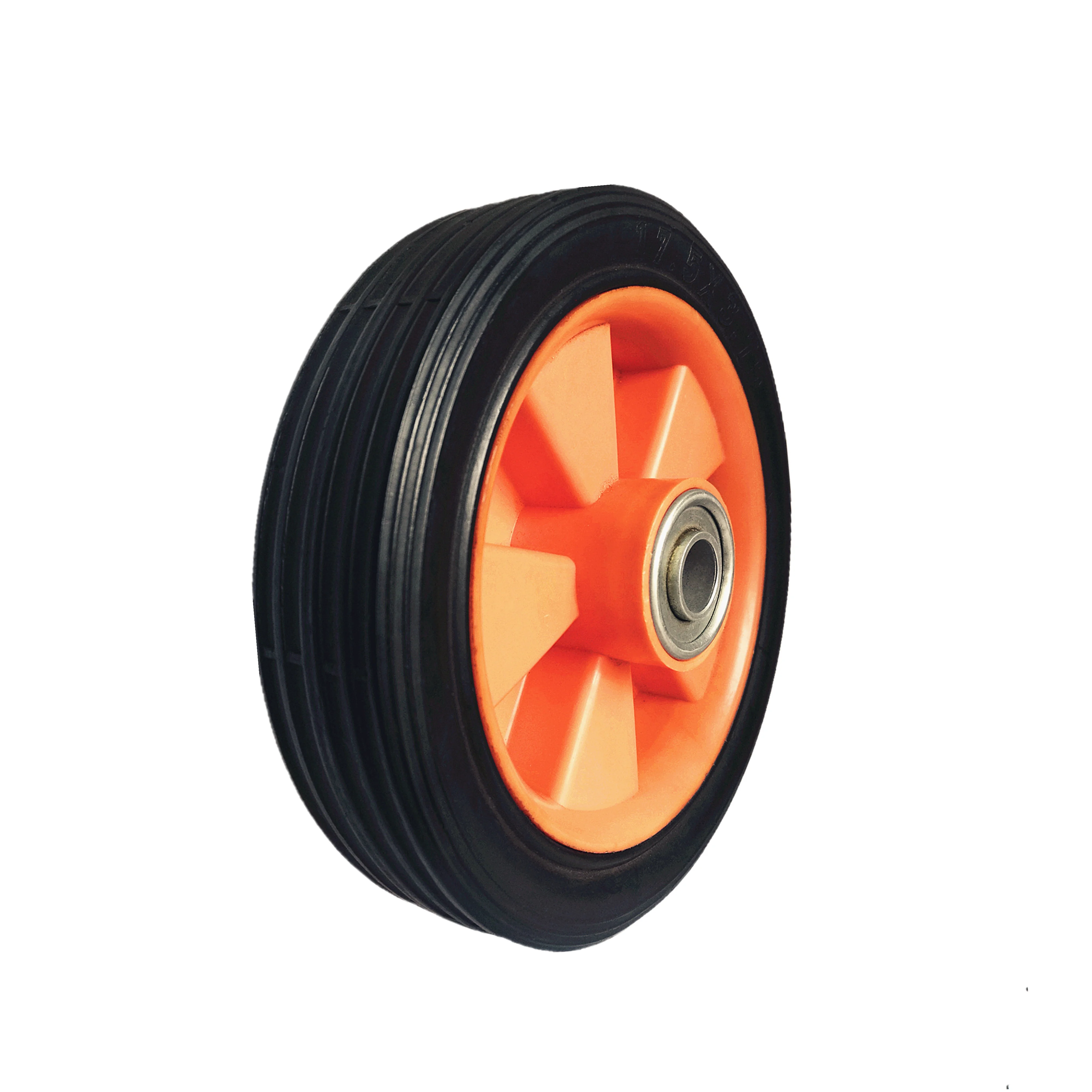 7 inch rubber caster wheel and polyethylene wheels