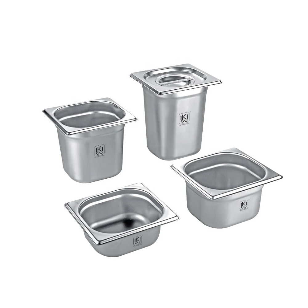 Good Quality Stainless Steel Kitchen Buffet Food GN Pan Hotel Utensil 1/4 GN Pan Container
