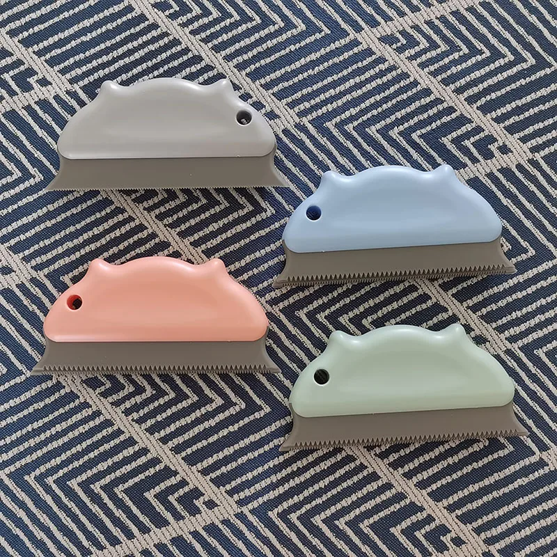 factory wholesale New  Design pet Hair Remover cute animal shape Brush Base Double-Side  Brush set small size