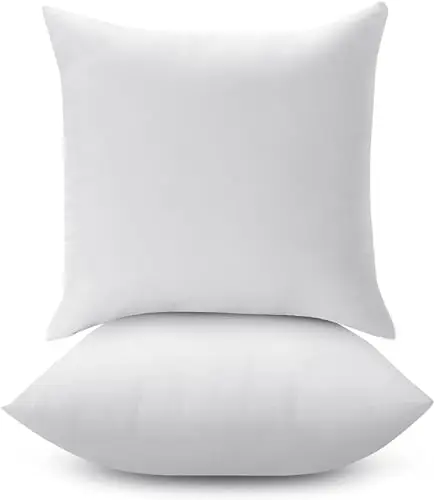 18*18' White Down Pillow Core for Decorative Pillow Cover, Bed Pillow, Living Room Sofa Pillow