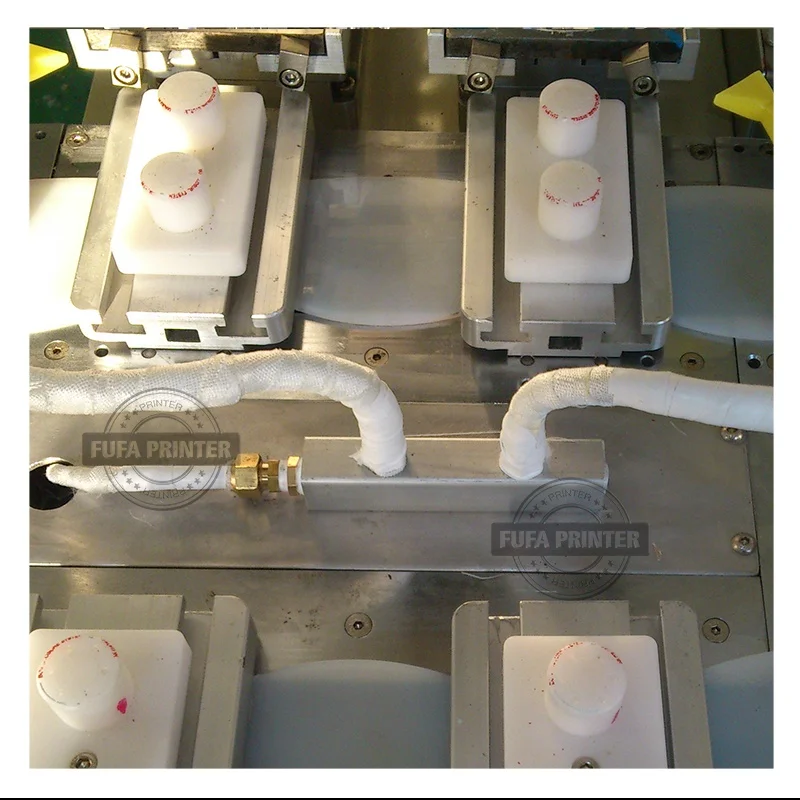 Semi-automatic Pneumatic Two-color Ink Cup Pad Printer With Conveyor / auto feeding objects