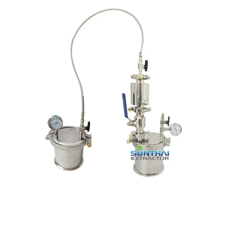 Home Use SS304 Dry Ice Sleeved Column 45g Mini Closed Loop Extractor