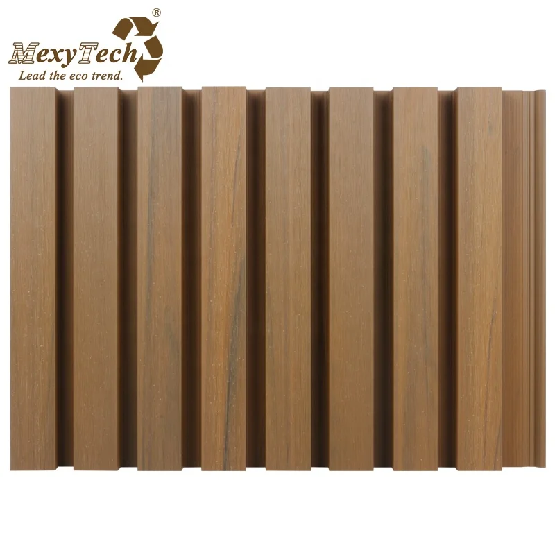 Совместная экструзия Водонепроницаемая 3d деревянная волна облицовка стен Экологичная быстрая установка настенная панель декоративная доска