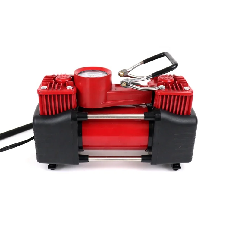 Vehicle inflator pump car tires air pump  toolkit nitrogen tire inflator Electric Portable Air Compressor Pump Double cylinder