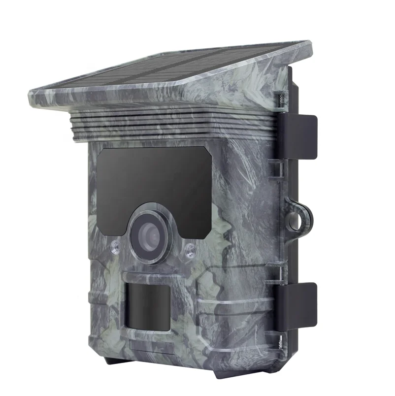 Powerful outdoor waterproof IP66 long range wildlife bluetooth app solar powered 4k hunting trail camera with app