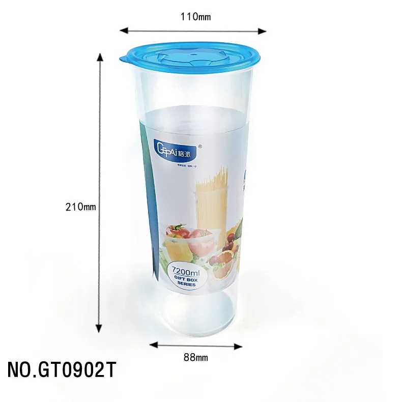 wholesale Small BPA-Free PP Plastic Cylinder-Shaped Food Packaging Microwavable Lid Pasta Jar Bucket Storage Modern Design Lock