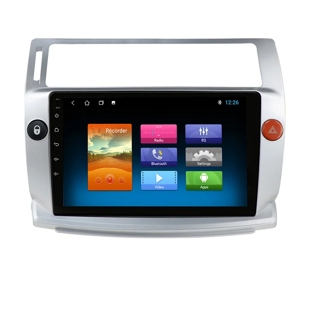 YHT Android Car GPS Navigation DVD Player For Citroen C4 C-Triomphe C-Quatre 2004-2009 Car Radio Multimedia Video Player