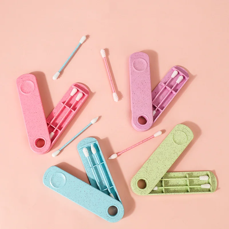 Wholesale New Design Double-Headed Reusable High Quality Cotton Swab Ear Cleaning Makeup Remove Swab