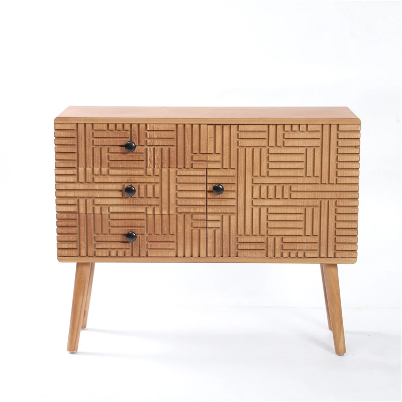 paulownia wood MDF Furniture Office Storage Drawer Cabinet