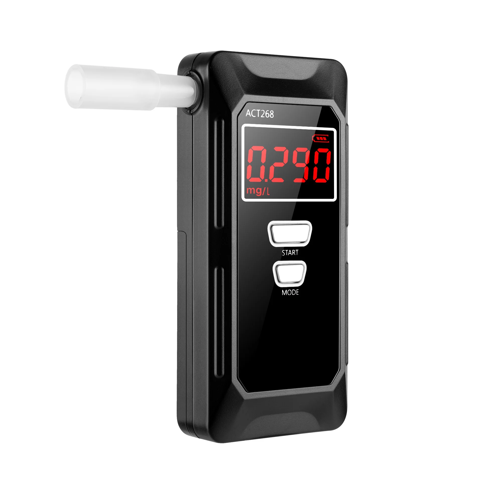 Hot style factory price personal portable digital display alcohol breath tester alcotest breathalyzer professional
