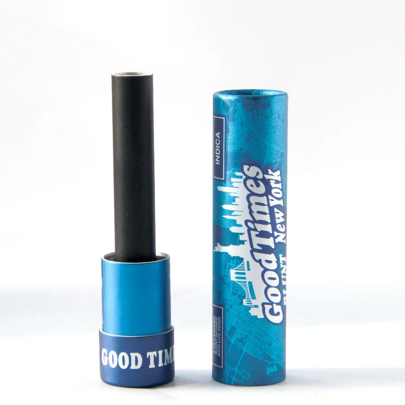 cigarette paper tube with paper filter ,essential oil paper tube,box round black kraft paper tube packaging