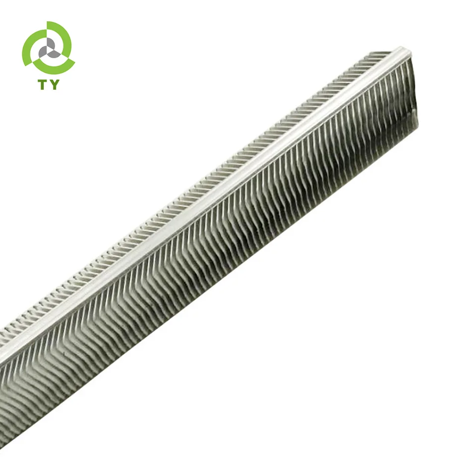 
Two side skiving fin aluminum heatsink 170mm heat sink 