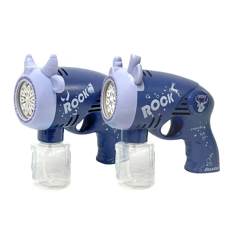 Wholesale Soap Water Bubble Guns Ten Hole Electric Bubble Gun Plastic Color Box Unisex Outdoor Play Bubble Guns Toys for Kid