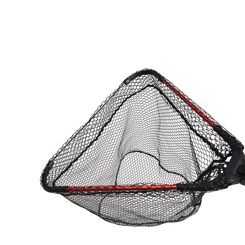 New Portable Non Slip Waterproof Durable Easy Clean Grip Silicone Fishing Landing Net
