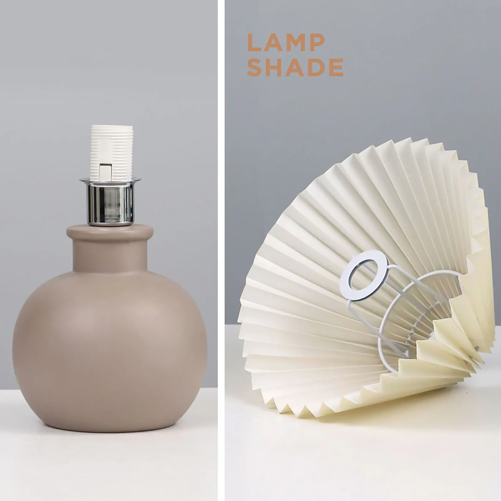 Nordic Creative Ceramic Base small Table Lamp, Simple Atmosphere Decoration Night Light  For Bedroom Decoration