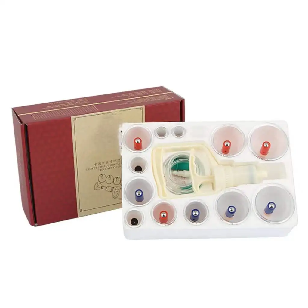 Hot sale 12 PCS Hajima Cupping Set , Chinese 12 PC Professional Fire Glass Cupping Set