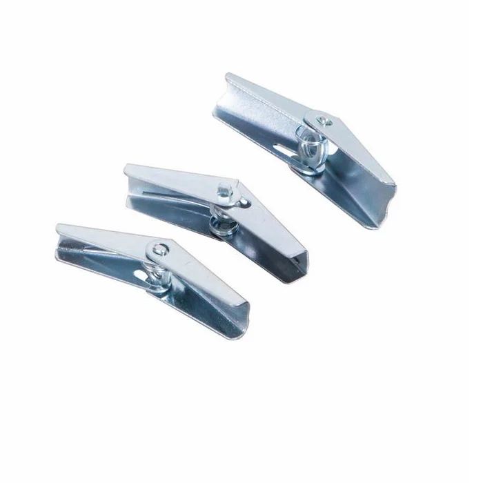 Toggle Bolts and Wing Nut Kit for Drywall Ceiling, Metal Drywall Anchors and Screws Assortment Set, 3 Sizes Butterfly Anchors