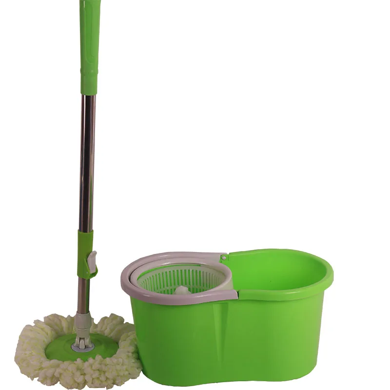 Durable Household Hand-Free Mopping Device with Rotating Mop Bucket Double Drive Dumping Pier Cloth Magic Handle Set Packaging