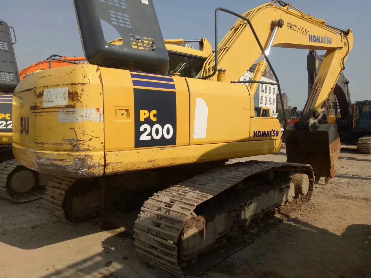 Экскаватор Komatsu pc200-7 японского производства часы работы низкая цена дешевая машина для продажи в Китае