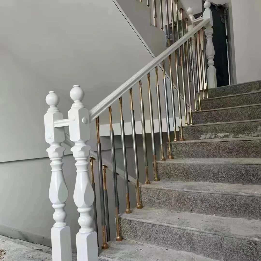 inexpensive  aluminum balustrades railings and handrails  indoor staircases complete with elegant newel posts