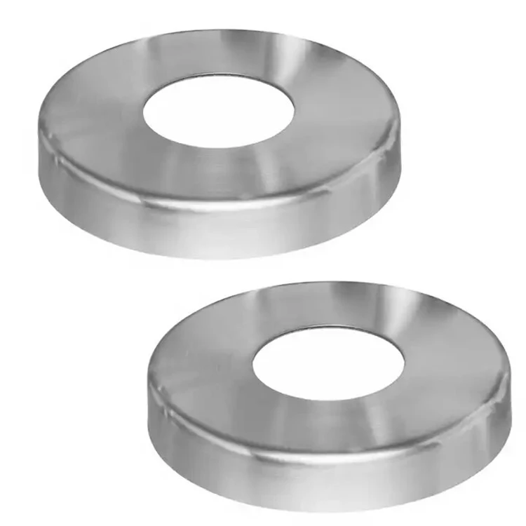 ZSG-01 Factory Direct Sale Round Flat Balcony Inox 304 316  Handrail Railing Flange Post  Base Plate Cover Round Flat  Inox