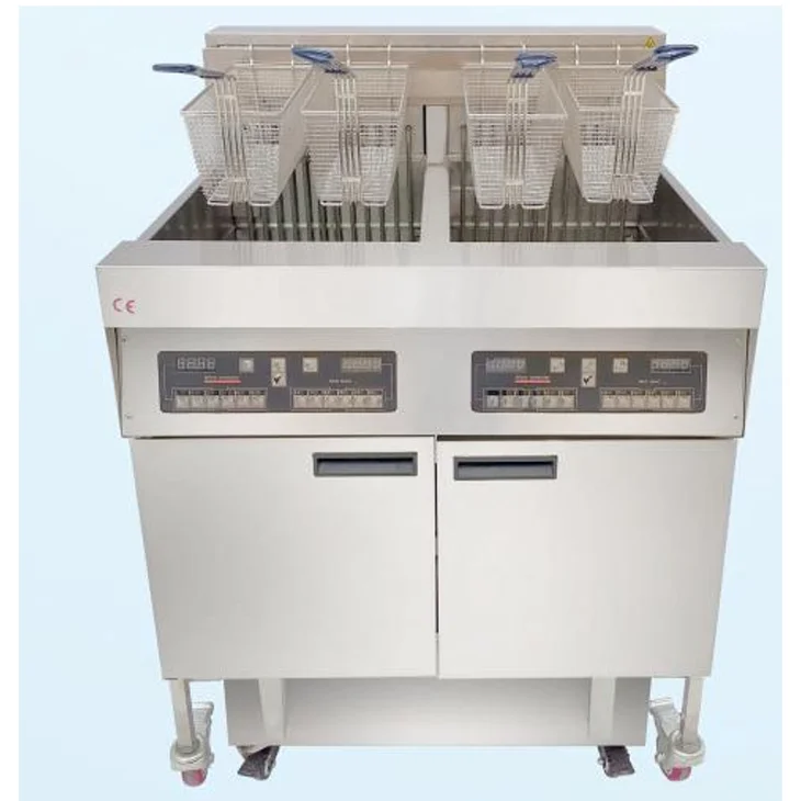 KFC Equipment  Electric Fryer Floor Type Fast Food Restaurant  computer board 12 section single tank volume 28L