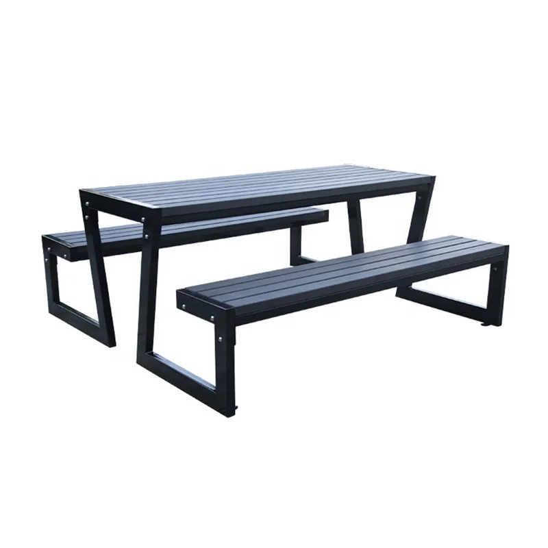 outdoor furniture commercial long wooden picnic table outside restaurant hotel patio rectangular antique dining table chair