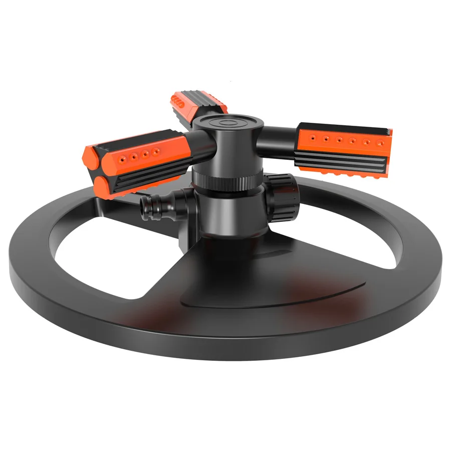 Durable Automatic 360 Rotating Adjustable Garden Water Sprinklers Lawn Irrigation System With 2 Arm Sprayer