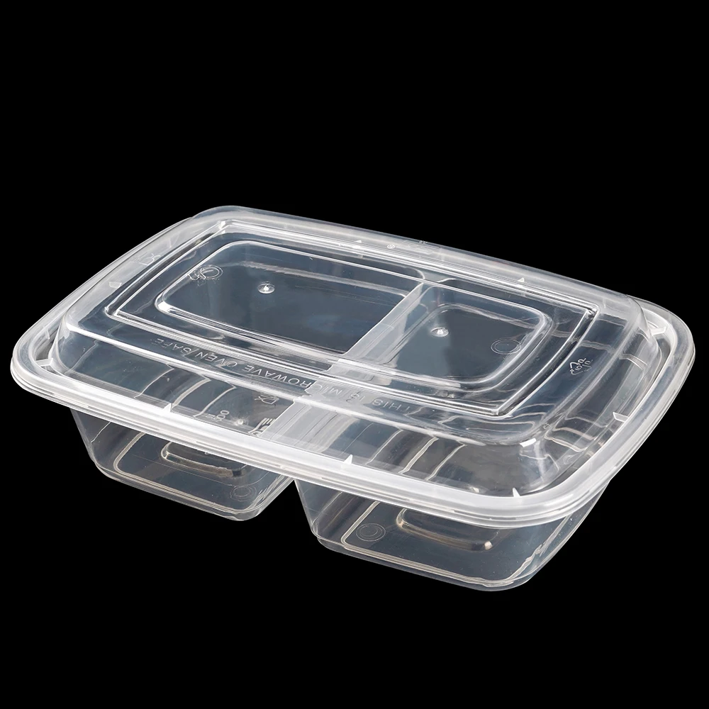 transparent storage takeaway food microwavable container disposable plastic bowl with lid