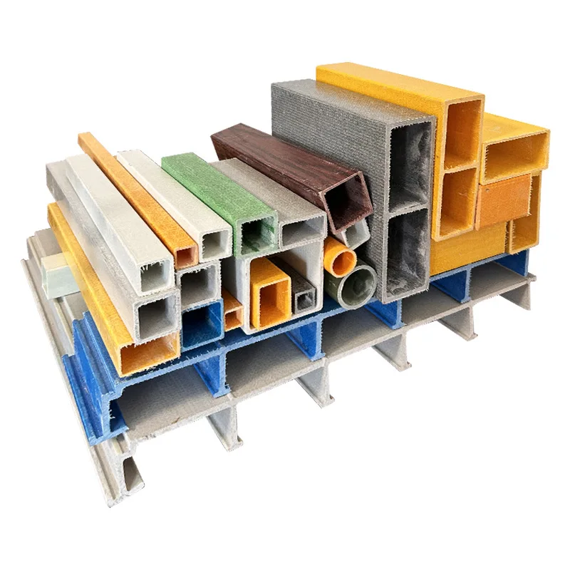 High Strength Extrusion Frp Profile,Pultruded Fiberglass Frp Grp Square Tubes For Construction Support