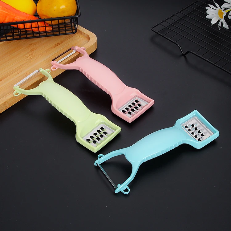 2 In 1 Double Head Peeler Stainless Steel Fruit And Vegetable Peeling Knife  Grater Multi-function Peeler