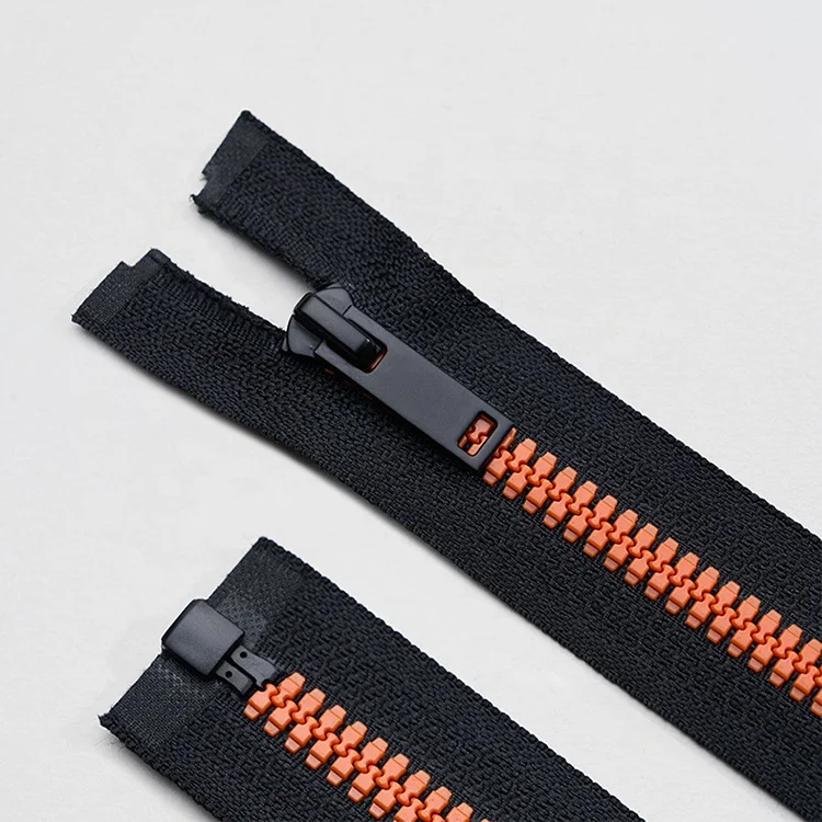 YAB Factory Custom Zip Resin Zipper 5# Resin Common Teeth Resin Zipper For Home Textile