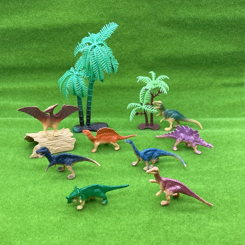 Wholesale Colorful Cute Figurine Soft Plastic Mini Dinosaur Model Toy Diy Toys Sets For Kids Children Girls