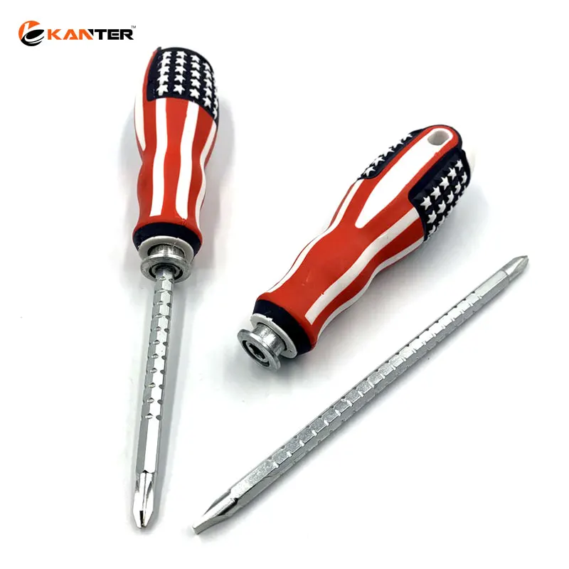 
Professional USA handle 1 guy 1 flower tool set retractable screwdriver 