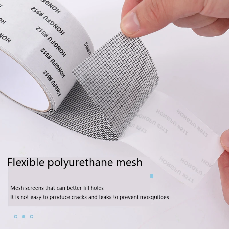 Wholesale window adhesive anti mosquito fly bug repair screen wall patch stickers mesh window screen window repair tape