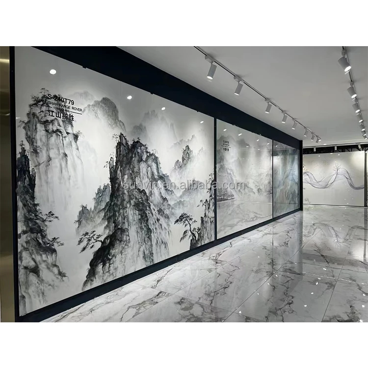 Gold Vein Sintered Stone 3200*800 Porcelain Polished Glazed Large Format Big 1200X2400 Wall Floor Rock Plate Marble Slab Tile