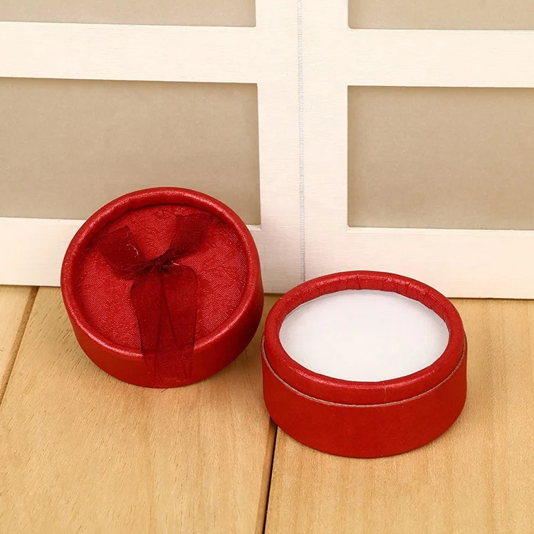 
Wholesale Custom Round Ring Earring Gift Packaging Jewelry Box 
