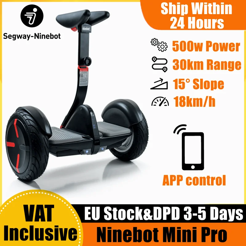 EU STOCK E-Scooter Mini Pro Smart Self-Balancing Electric Scooter 18km/h Speed 30km Range Compatible With Gokart Kit