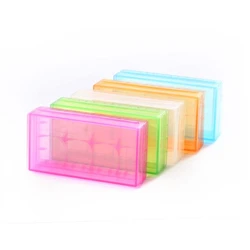 Plastic Factory 2*18650 Battery Storage Case PP Colorful Travel Box for 18650 18350 16340 18500 Battery