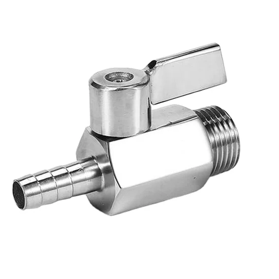 PN63 SS304 Stainless Steel 1/4 3/8 3/4 1/2 Inch NPT BSP PT BSPP CF8M Mini Air Ball Valve Male Female Mini Ball Valve
