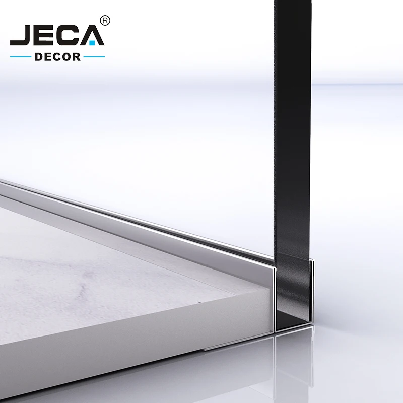 Foshan Manufacturer JECA U Channel Shower Wall Profiles For Decoration 304/316 Aluminium Shower Wall Profiles