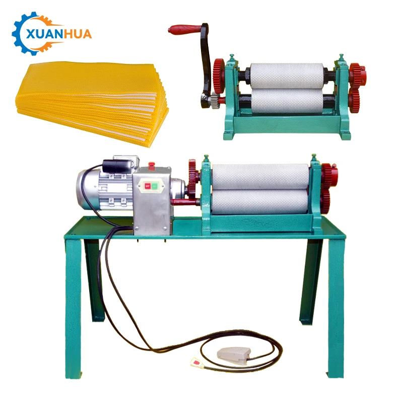Factory directly beeswax foundation making press machine beeswax sheet foundation machine