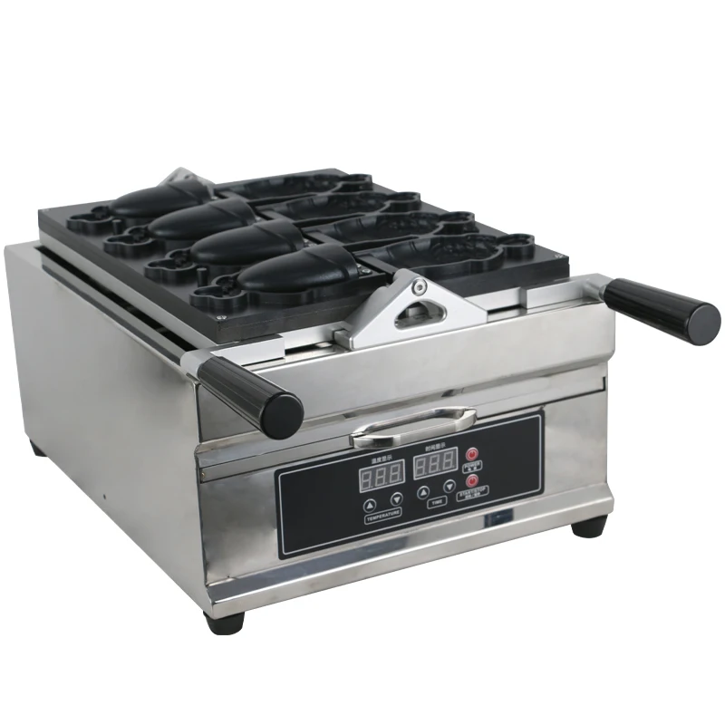 Digital Control Taiyaki Waffle Maker Manjoo Cake Automatic Magikarp Open Mouth Taiyaki Maker Machine with handle