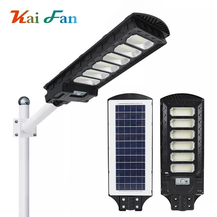 KAIFAN Factory Price PVC Motion Sensor 90 120 150 180 210 240 Watt Outdoor All In One Led Solar Street Light