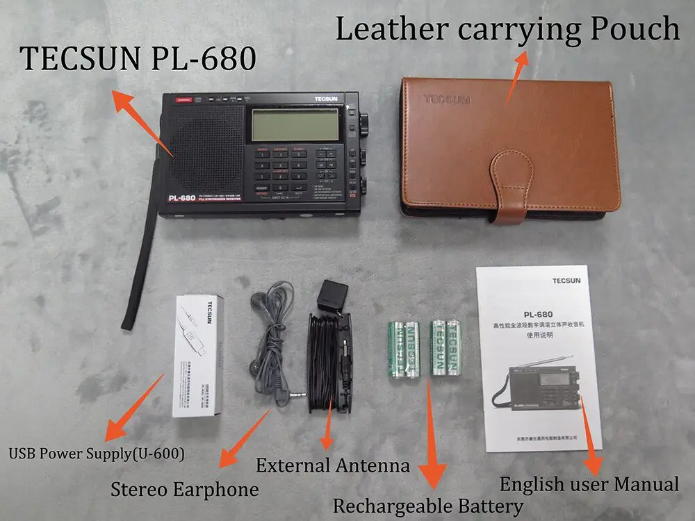 Оптовая продажа цена Tecsun PL-680 радио FM Цифровая настройка полный диапазон FM/MW/SBB/PLL синтезированное стерео приемник