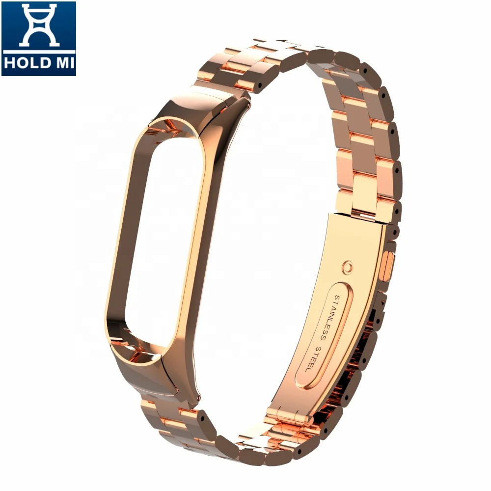 Holdmi 43037 Series Watch Band Strap Stainless Steel Luxury Rose Solid Gold Color for Xiaomi 14 Colors High Quality Hot Sale
