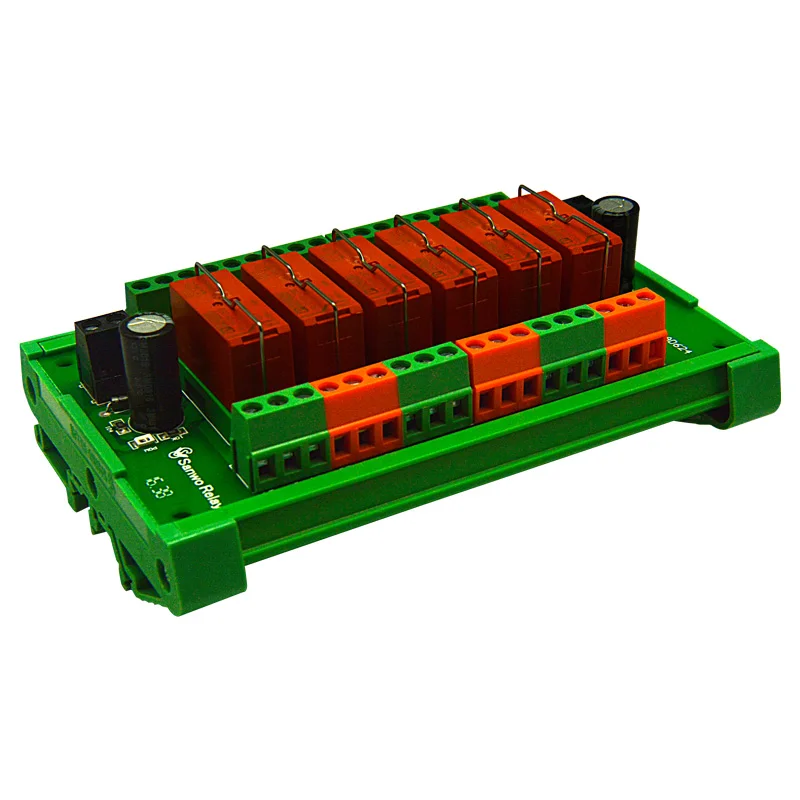 Tyco 6-channel intermediate AC relay module 16A 220VAC diode protection circuit protection has ce certification