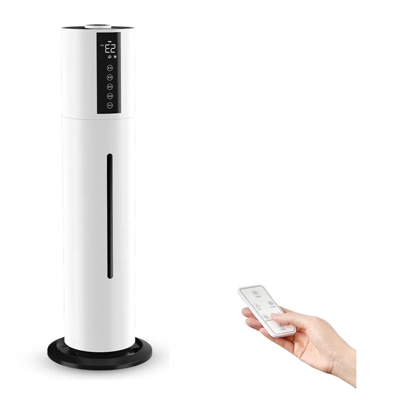 Large room smart 8L top fill cool mist ultrasonic air with essential oil diffuser and 360 Rotation Nozzle floor humidifier